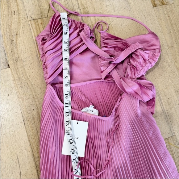 A.L.C. Gemini Pleated Cut Out Midi Dress in
Chateau Rose NWT - Picture 8 of 9